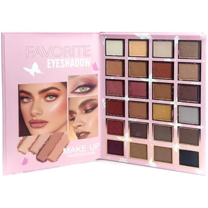 Gulf Girl - Fashion Butterfly, Professional Makeup Artist Kit Of 54 Color, Set Of Highlight, Eyeshadow, Blusher, Contour, Lip, Model - GF624 - Image 3